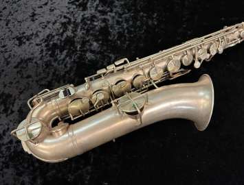 Photo Vintage King by HN White Silver Plate C Melody Saxophone, Serial #86001